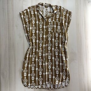 SBJ AUSTIN high end cotton printed Aztec handmade dress women’s casual